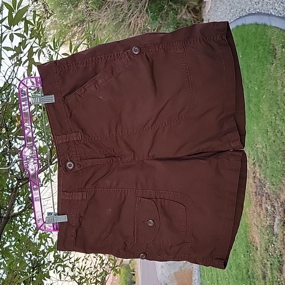 Vintage Polo Jeans Co Brown Ladies Cargo Shorts Size 10